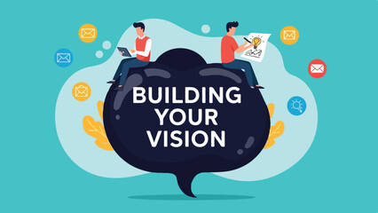 Building Your Vision Creative Business Concept Illustration