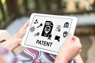 Patent concept on a tablet