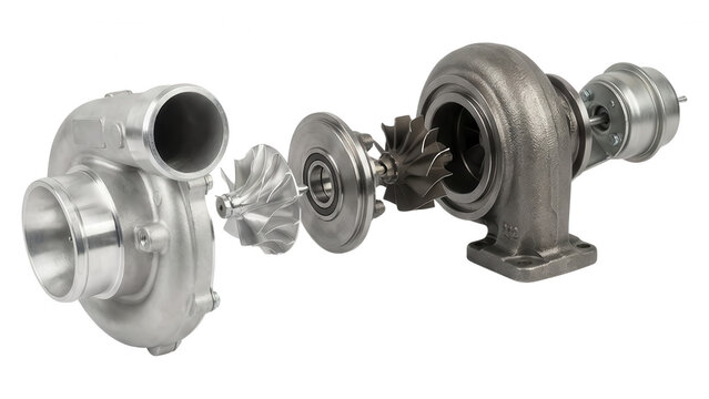 Turbocharger Exploded View: Automotive Engine Performance Upgrade