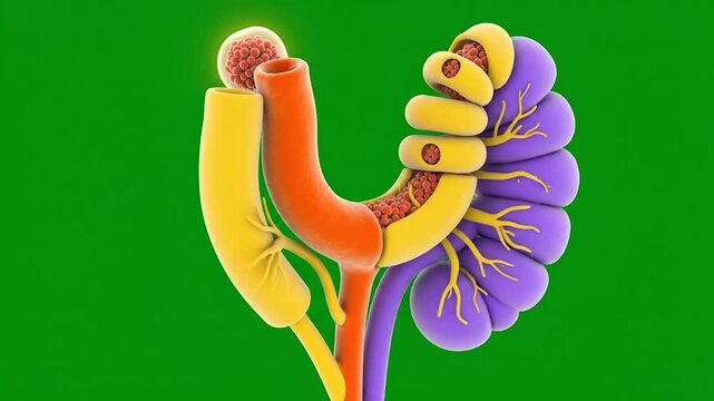 Detailed anatomical illustration of the human pancreas and surrounding organs.