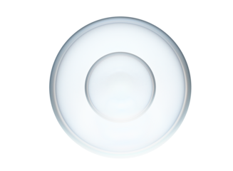 Futuristic glass dome with smooth reflections