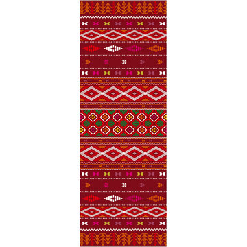Ulos Batak Traditional Indonesian Ethnic Pattern Vector Illustration