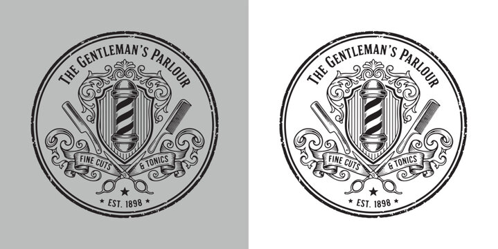 The Gentleman's Parlour Fine Cuts and Tonics Barbershop Logo