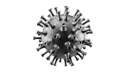 3D Metallic Coronavirus Particle