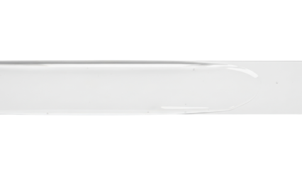 Blank liquid gloss tape strip mockup wet look finish horizontal layout high contrast isolated on white background