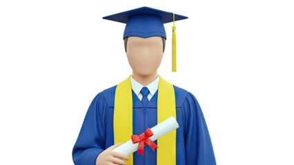 Graduation Ceremony 3D Render