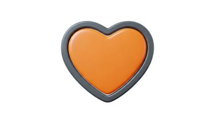 Orange Heart Icon