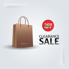 shopping bag vector illustration