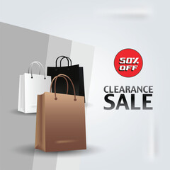 shopping bag vector illustration