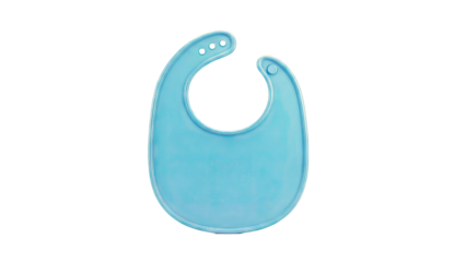 Blue Silicone Baby Bib