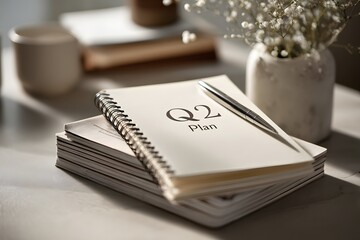 Corporate Planning Concept With Notebook