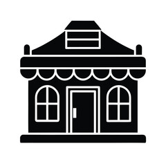 Traditional Restaurant Front Icon