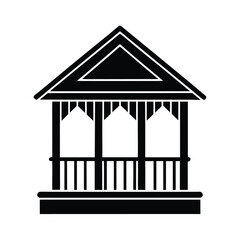 Traditional Wooden Balcony Icon