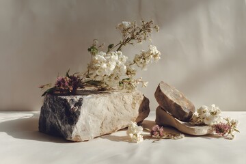 Feminine Strength Concept With Natural Elements