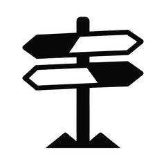 Trail Signpost Background Icon