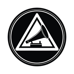 Train Horn Caution Sign