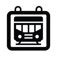 Train Schedule Board Icon