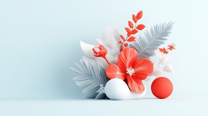 Stylized illustration of email newsletter with bold typography and graphics.