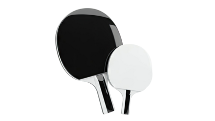 Modern Black and White Ping Pong Paddles