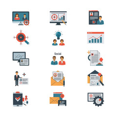 Collection of Business Icons and Graphics.