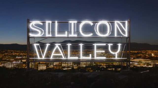 "Silicon Valley" sign.