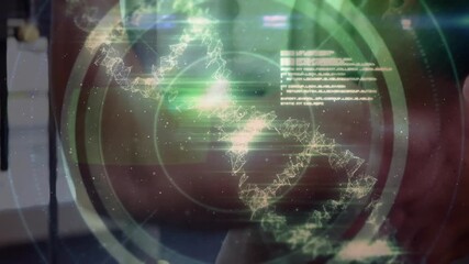 Animation of network of connections over strongmen - Powered by Adobe