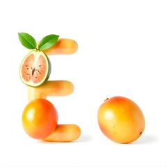 3D watercolor fruits