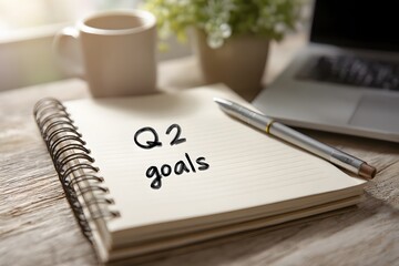 Q2 Business Planning Flat Lay