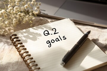 Q2 Business Planning Flat Lay