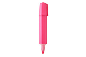 Pink highlighter pen for education and creative marking