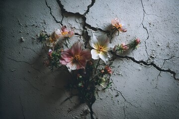 Women Empowerment Growth Concept With Flowers