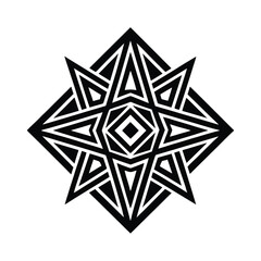 Obraz premium Tribal Boho Geometric Pattern