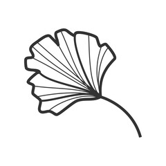 Ginkgo Tree Floral Design: Hand-Drawn Botanical Illustration
