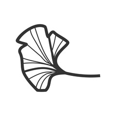 Beautiful Ginkgo Leaves and Flowers: Hand-Drawn Artwork
