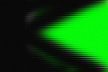 Abstract green light beam with horizontal digital lines and grainy texture. Futuristic neon green glow with horizontal scanlines for electronic music art