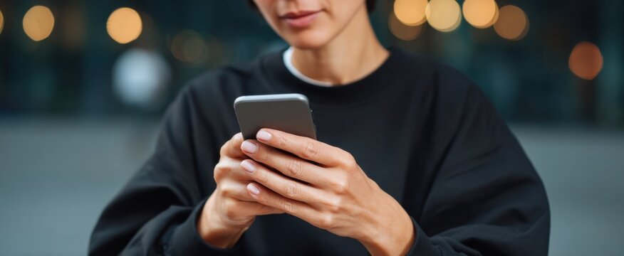 fingers interacting with smartphone applications during daily life tasks - Powered by Adobe