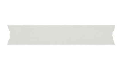 Blank sandy matte tape strip mockup fine grain finish horizontal layout low luster isolated on white background