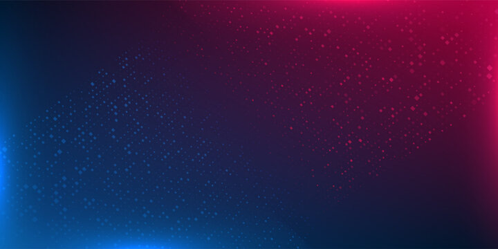 CYBERSPORT banner. Neon colors gradient background with geometric pattern of random squares. Esports abstract background. Design for gaming and cybersport events. Video games.