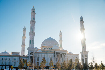 Obraz premium Hazret Sultan Mosque in Astana, Kazakhstan