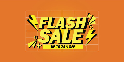 flash sale design text effect for poster social media content, ig post etc