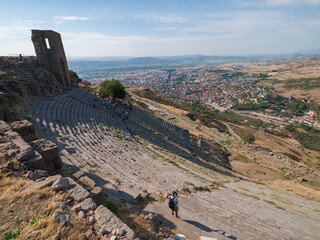 Pergamon Ancient City Theatre. Bergama, İzmir Province, T&uuml;rkiye.