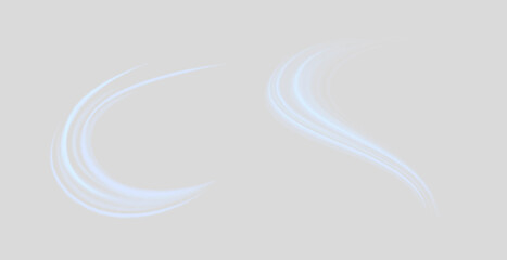 Air, wind effect isolated transparent background. Airflow overlay fresh air for cleaning, cooling or changing the air. Wind Wave Effect.