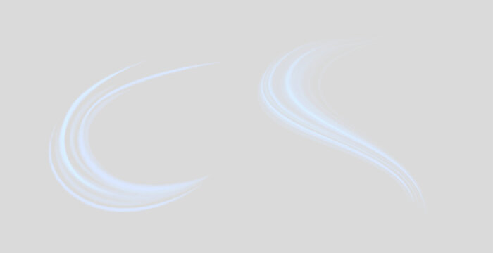 Air, wind effect isolated transparent background. Airflow overlay fresh air for cleaning, cooling or changing the air. Wind Wave Effect.