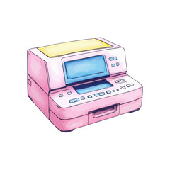 printer hand drawn illustration