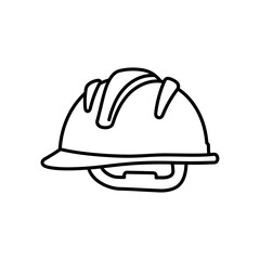 Fototapeta premium Safety Helmet Gear Icon
