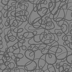 Chaotic Hand Drawn Scribble Lines Abstract Texture