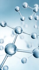 Abstract blue molecular structure background representing scientific and medical research