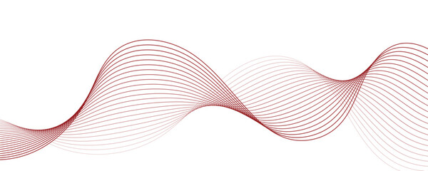 abstract background with red waves