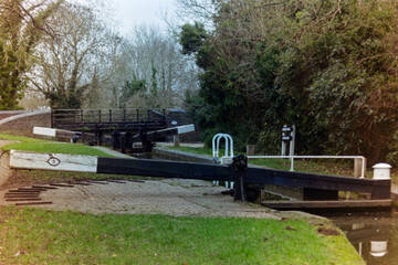 Canal lock gates