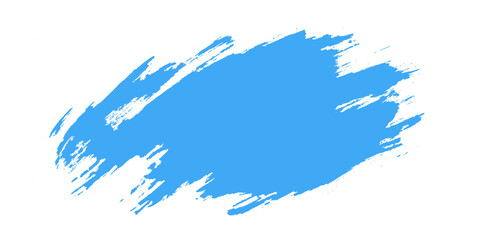 Vector abstract bold blue distressed paint brush stroke texture